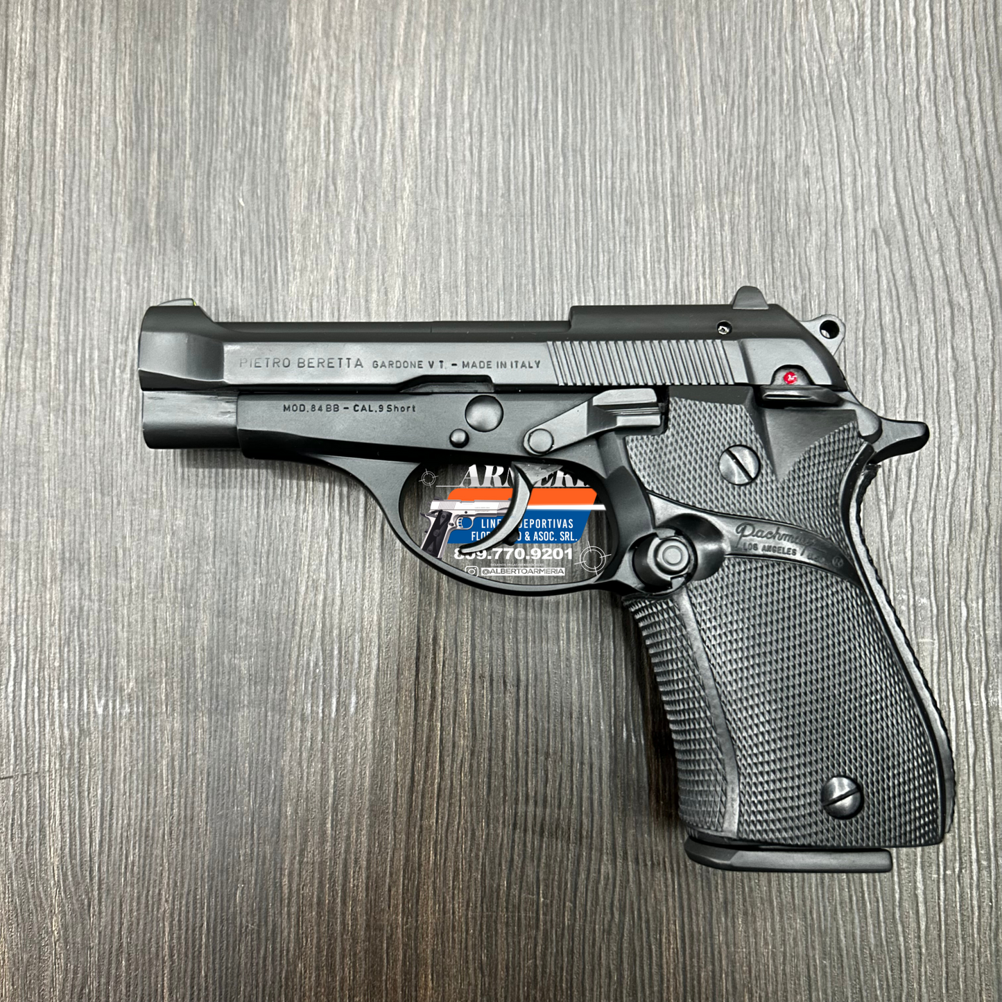 PISTOLA PIETRO BERETTA, MODELO 84BB, CALIBRE: ACP .380MM, CAPSULAS 13 + 1