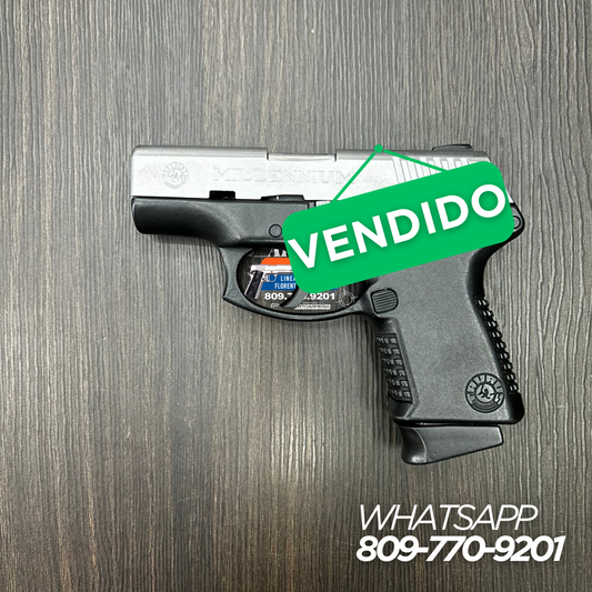 PISTOLA TAURUS, MODELO MILLENNIUM, DE 10 CAPSULAS, CALIBRE: 9MM