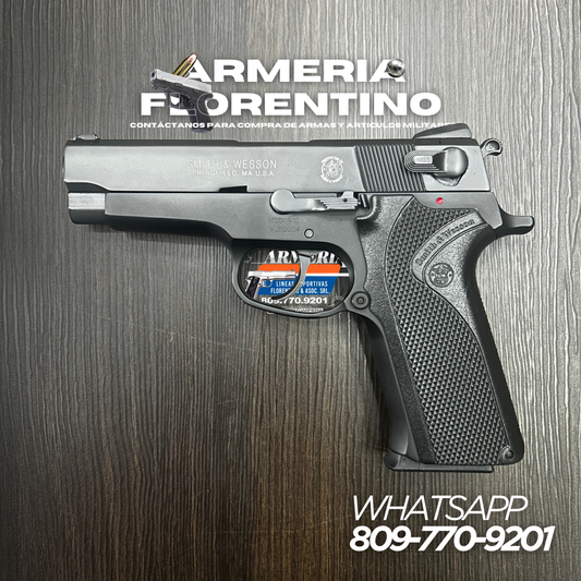 PISTOLA SMITH & WESSON, MODELO 910, CALIBRE 9MM, CAPSULAS: 15 + 1