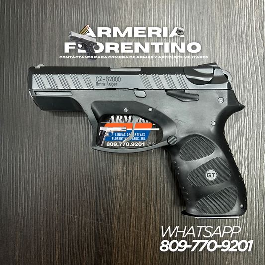 PISTOLA CZ, MODELO G2000, CALIBRE 9MM, CAPSULAS: 15 CAPSULAS