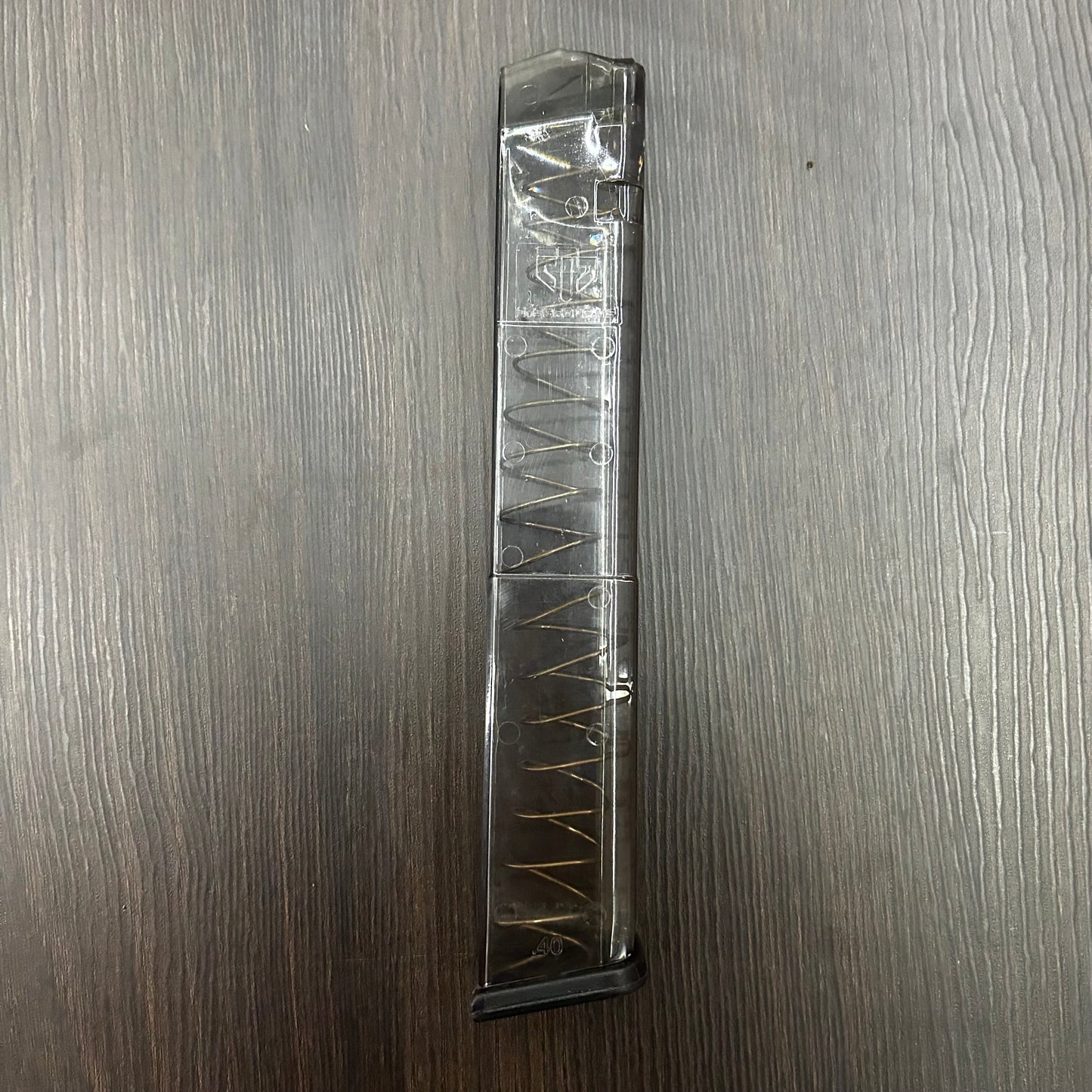 CARGADOR EXPANSIVO PARA PISTOLAS GLOCK 22, 23, 24, 27 Y 35 DE 30 BALAS, CALIBRE .40 S&W