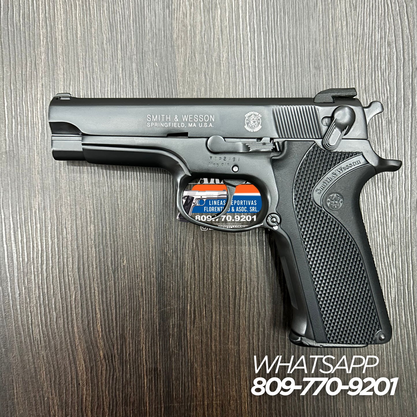 PISTOLA SMITH & WESSON, MODELO 915, CALIBRE 9MM, CAPSULAS: 15 + 1