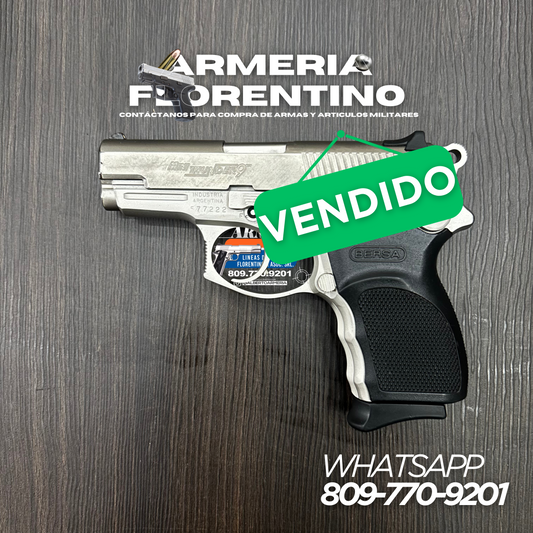 PISTOLA BERSA, MODELO MINI THUNDER, CALIBRE: 9MM, CAPSULAS 13 + 1