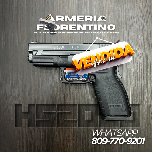 PISTOLA SPRINGFIELD, MODELO HS2000 COMPENSADA, CALIBRE 9MM, CAPSULAS: 15 + 1