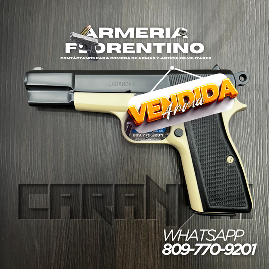 PISTOLA CARANDAI, CALIBRE 9MM, CAPSULAS: 13 + 1