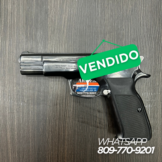 PISTOLA TANFOGLIO, MODELO HUNGARY, CALIBRE 9MM, CAPSULAS: 15 + 1