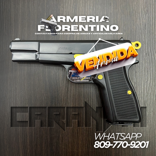 PISTOLA CARANDAI, MODELO 9MM, CAPSULAS: 13 + 1