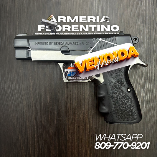 PISTOLA ARCUS, MODELO 98DAC, CALIBRE 9MM, CAPSULAS: 13 + 1