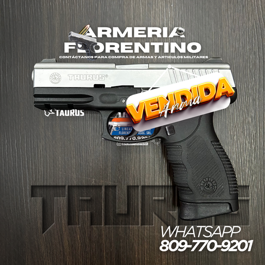 PISTOLA TAURUS, MODELO PT 24/7, CALIBRE 9MM, CAPSULAS: 17 + 1