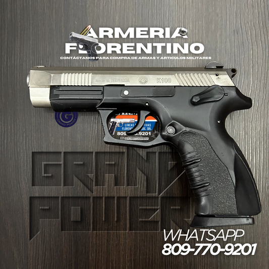 PISTOLA GRAND POWER, MODELO K100, CALIBRE 9MM, CAPSULAS: 17 + 1