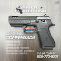 PISTOLA JERICHO, MODELO COMPENSADA, CALIBRE 9MM, CAPSULAS: 15 + 1