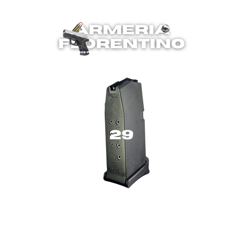 CARGADOR OEM PARA GLOCK 29 CON SOPORTE PARA DEDO – 10 CÁPSULAS – CALIBRE 10MM AUTO