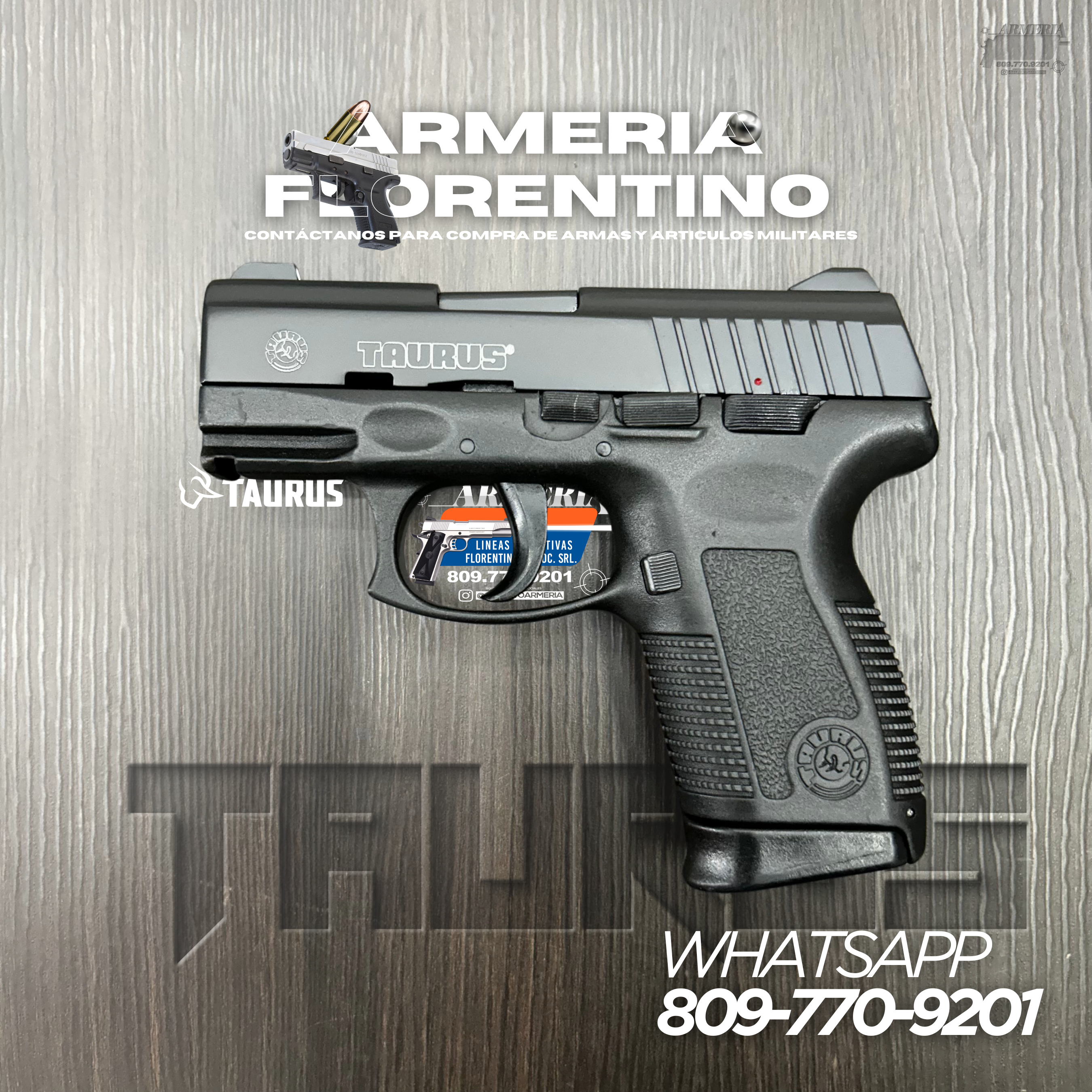 PISTOLA TAURUS, MODELO PT-609 PRO, CALIBRE 9MM, CAPSULAS: 13 + 1