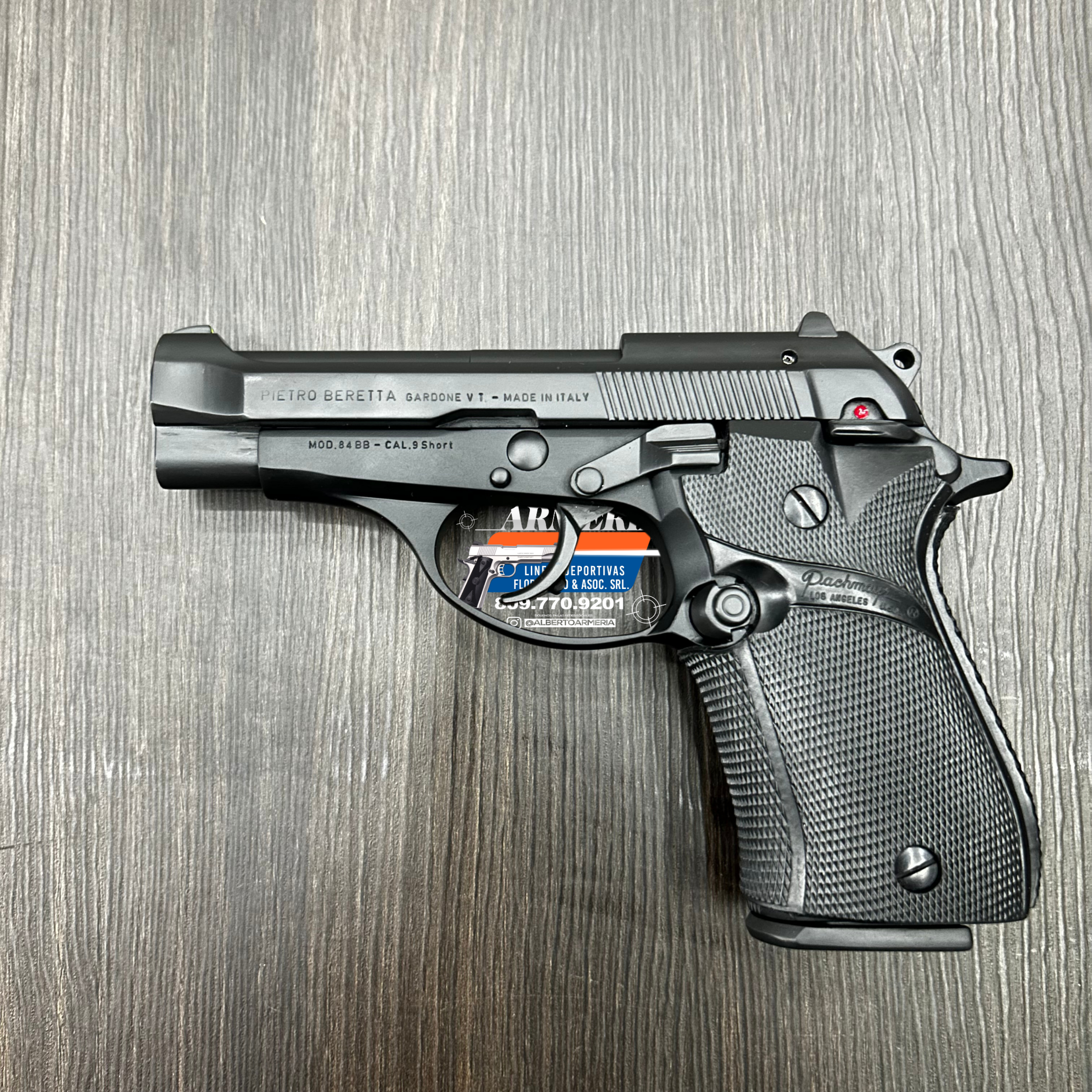 PISTOLA PIETRO BERETTA, MODELO 84BB, CALIBRE: ACP .380MM, CAPSULAS 13 + 1