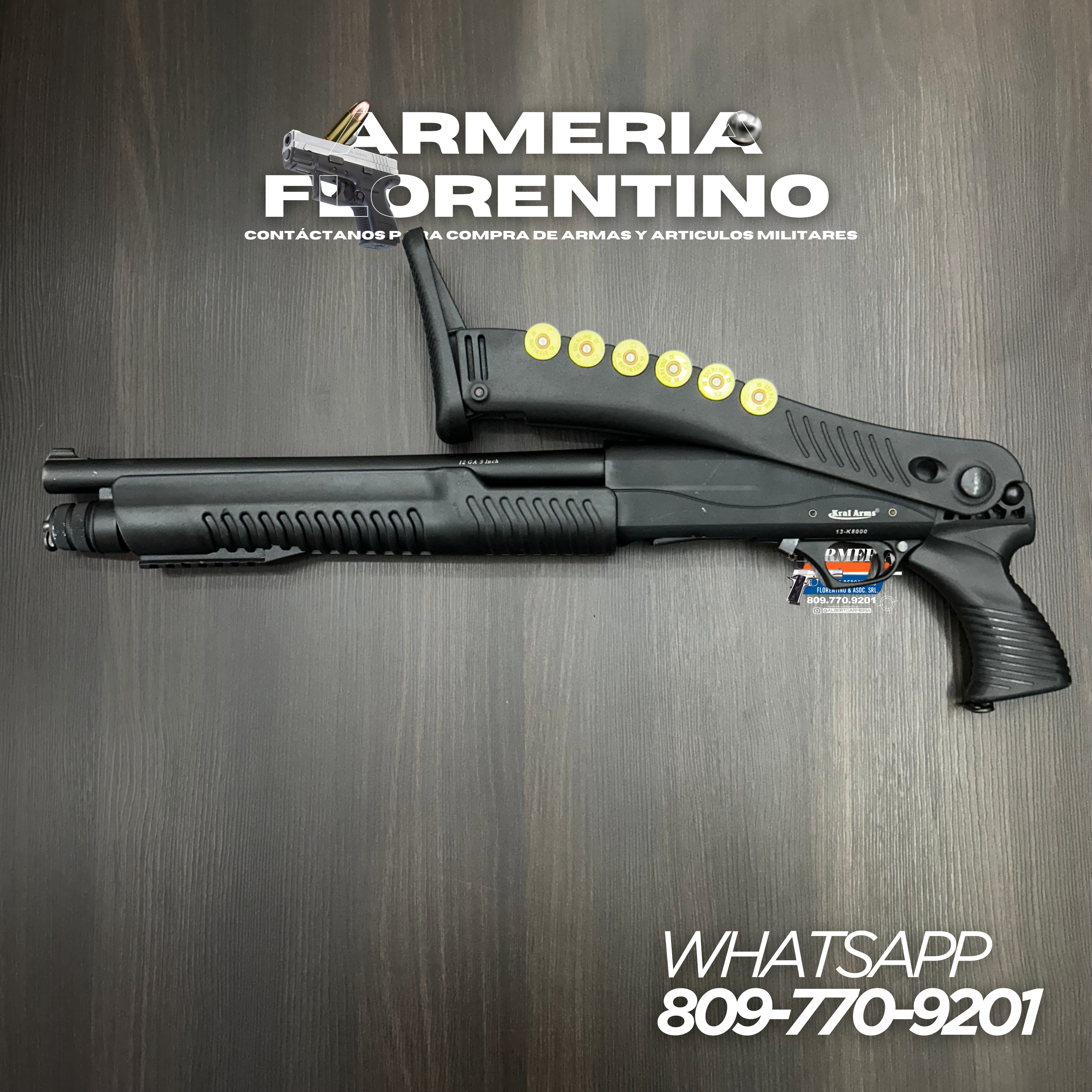 ESCOPETA KRAL ARMS, MODELO TACTICAL, CALIBRE 12GA, CAPACIDAD: 5 + 1