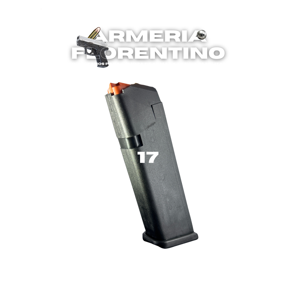 CARGADOR ORIGINAL PARA PISTOLA GLOCK 17 DE 17 CÁPSULAS – CALIBRE 9MM