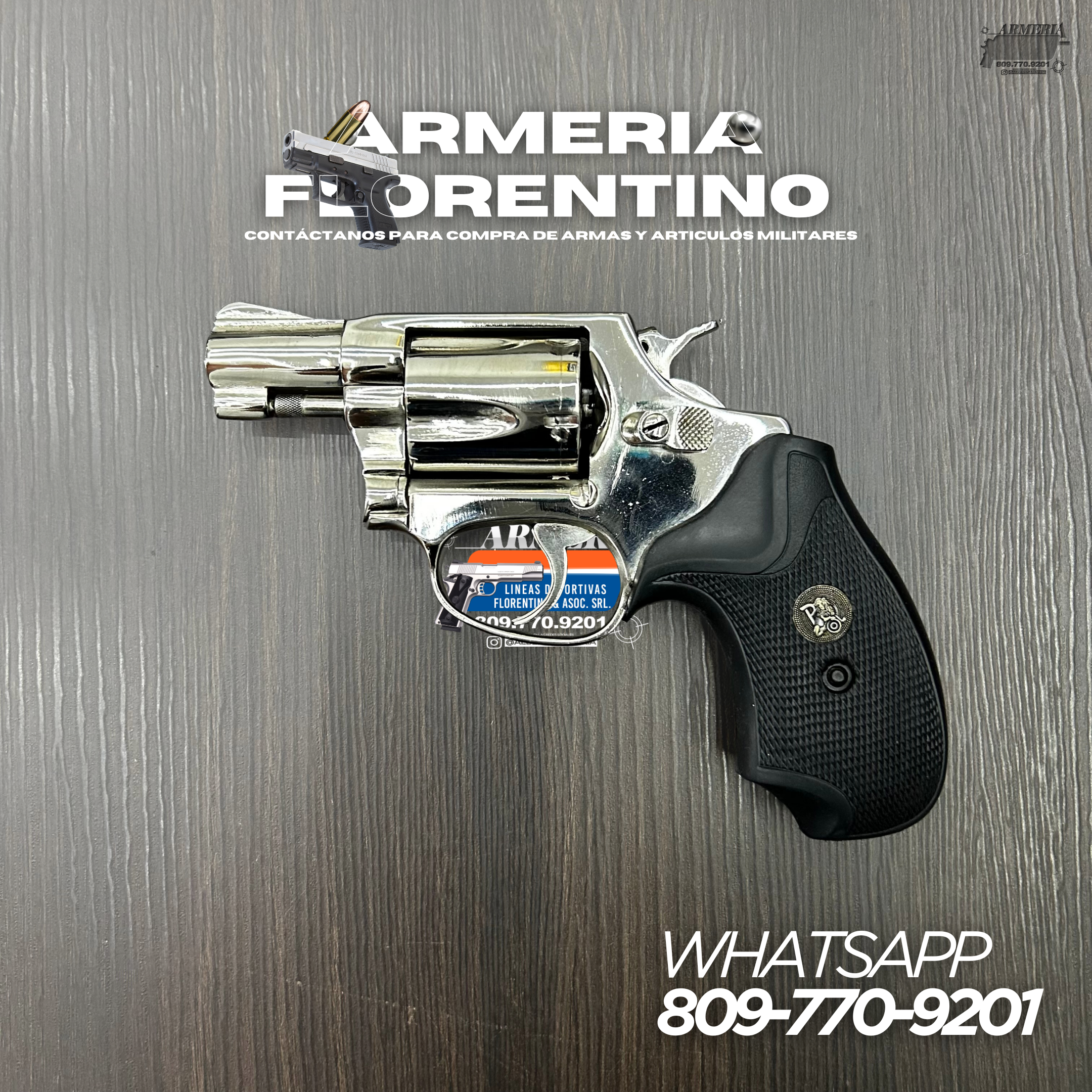 REVÓLVER SMITH & WESSON, CAÑÓN CORTO, CALIBRE .38, CAPSULAS: 5