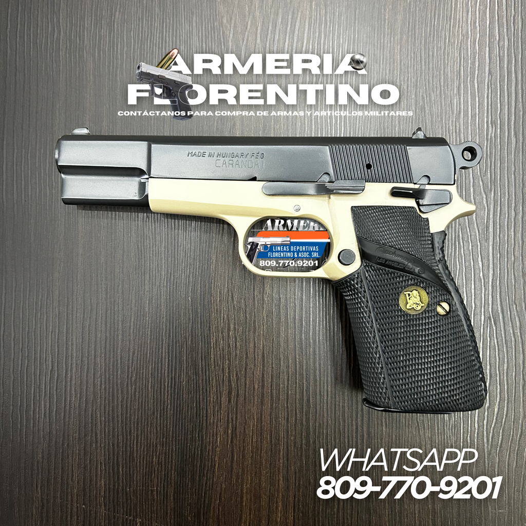 PISTOLA CARANDAI, MODELO 9MM, CAPSULAS: 13 + 1