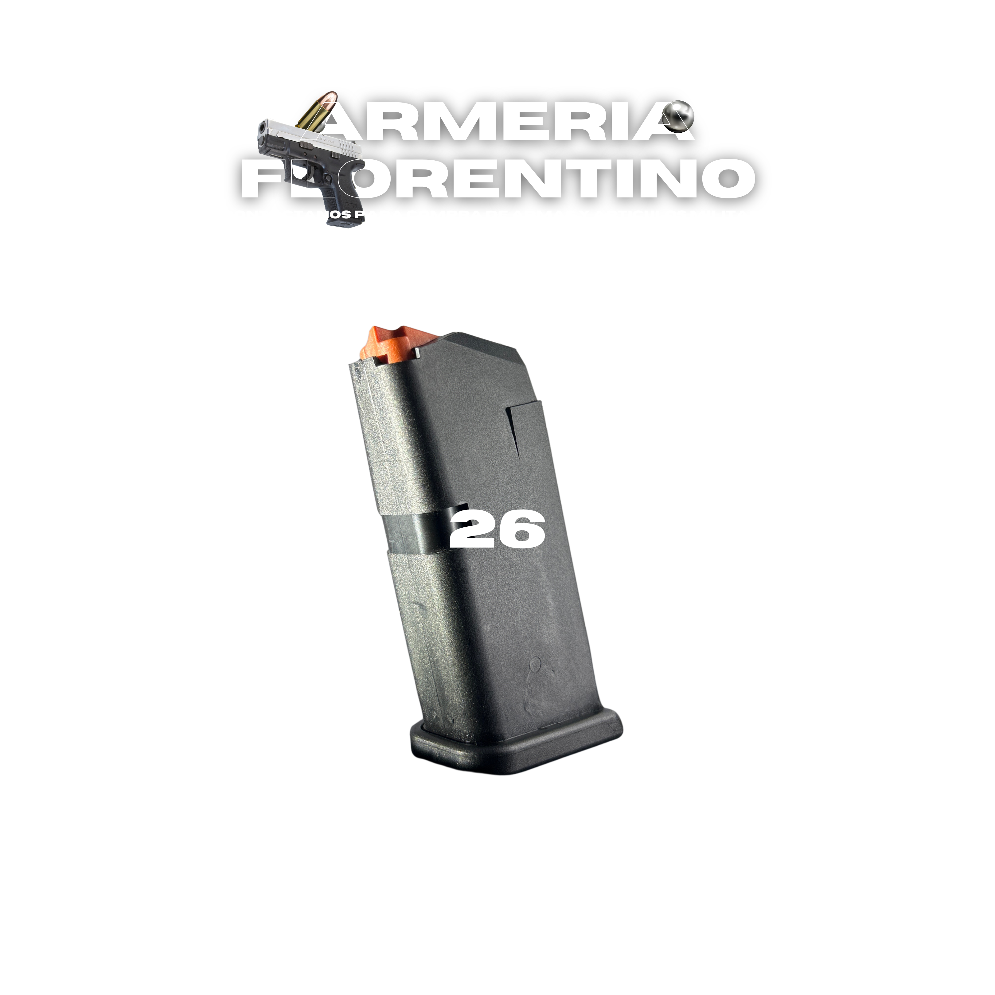 CARGADOR OEM PARA PISTOLA GLOCK 26 DE 10 CÁPSULAS – CALIBRE 9MM