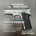 PISTOLA SMITH & WESSON, MODELO 5906, CALIBRE 9MM, CAPSULAS: 15 + 1