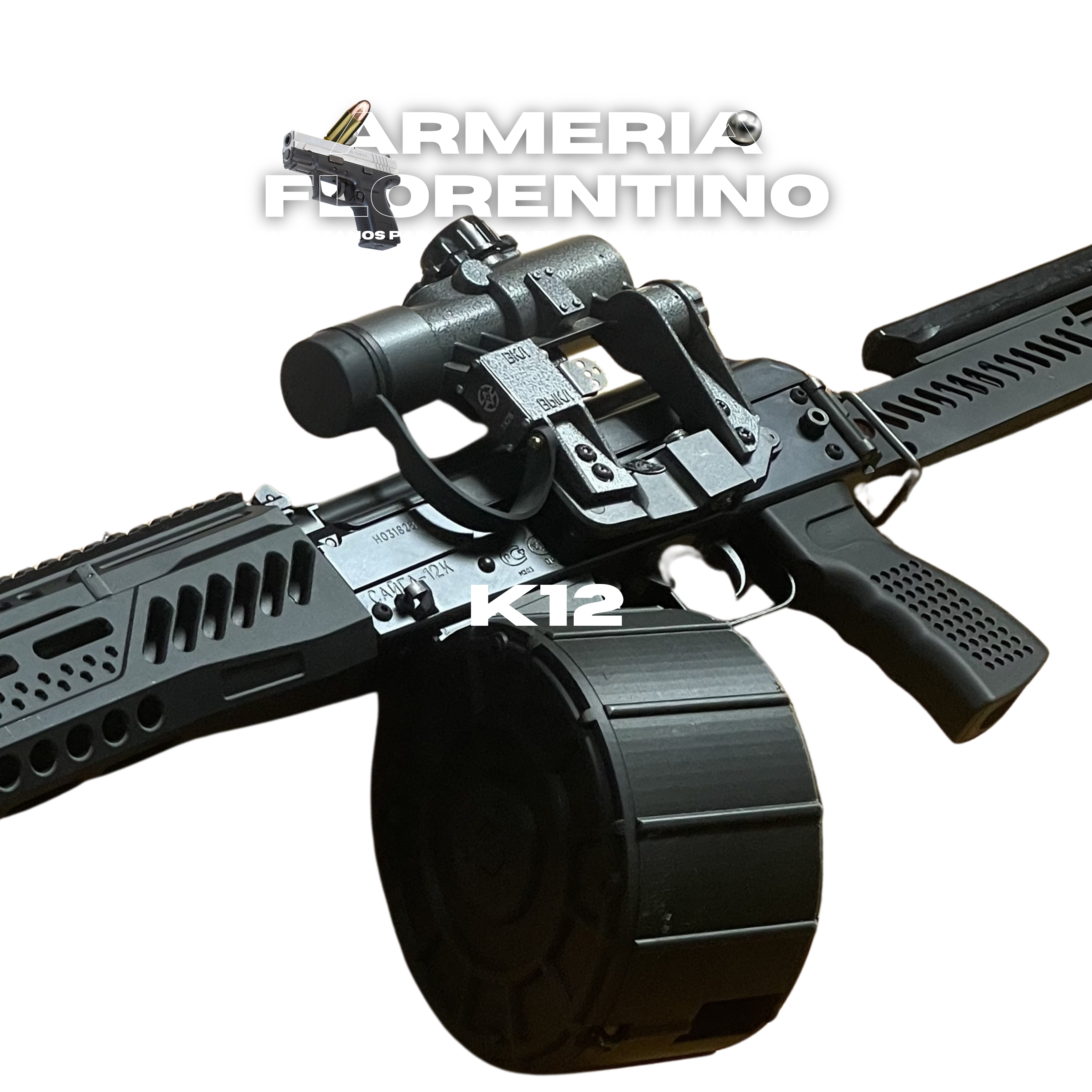 CARGADOR TAMBOR PARA SAIGA K12 – ALTA CAPACIDAD – CALIBRE 12 GA