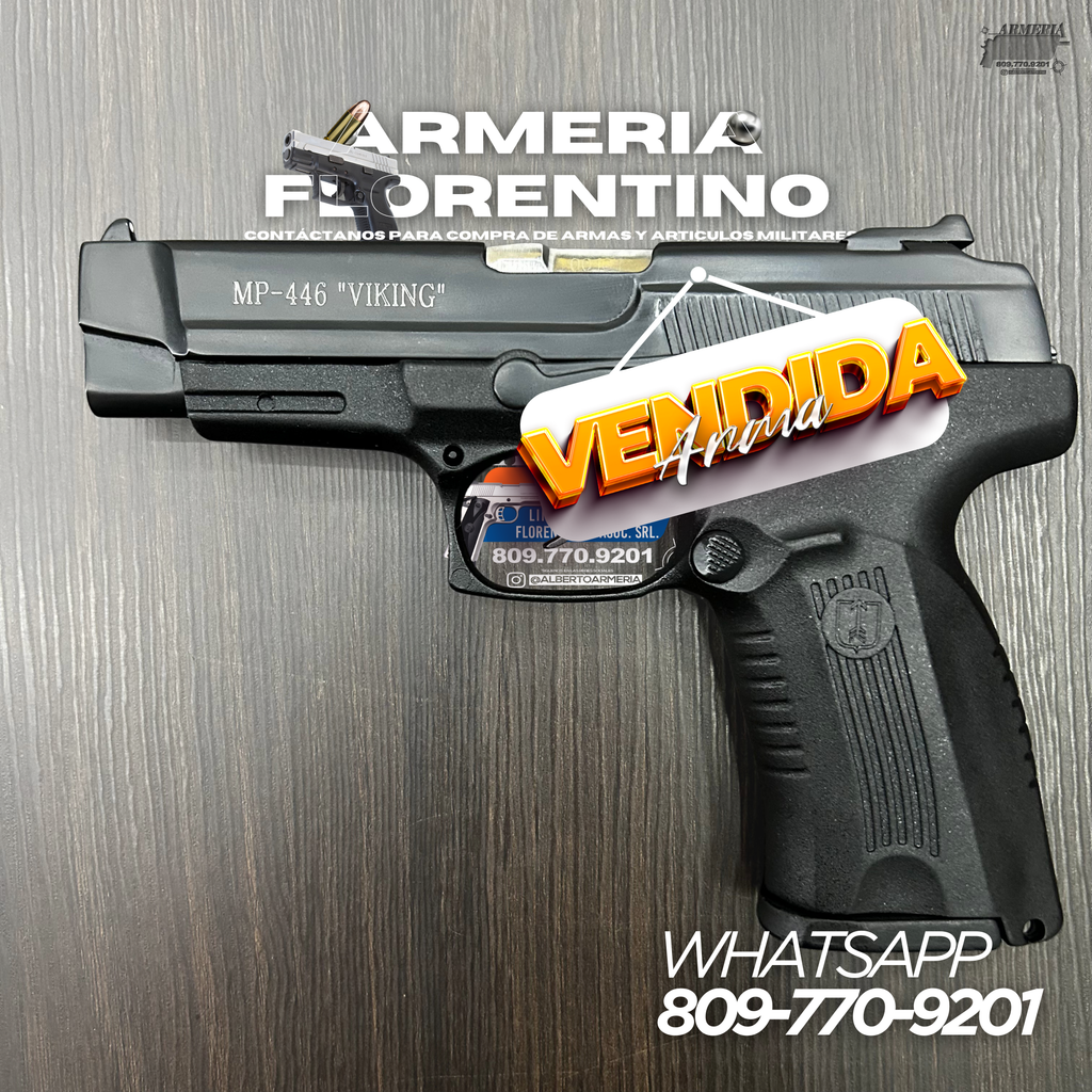 PISTOLA VIKING, MODELO MP-446, CALIBRE 9MM, CAPSULAS: 18 + 1