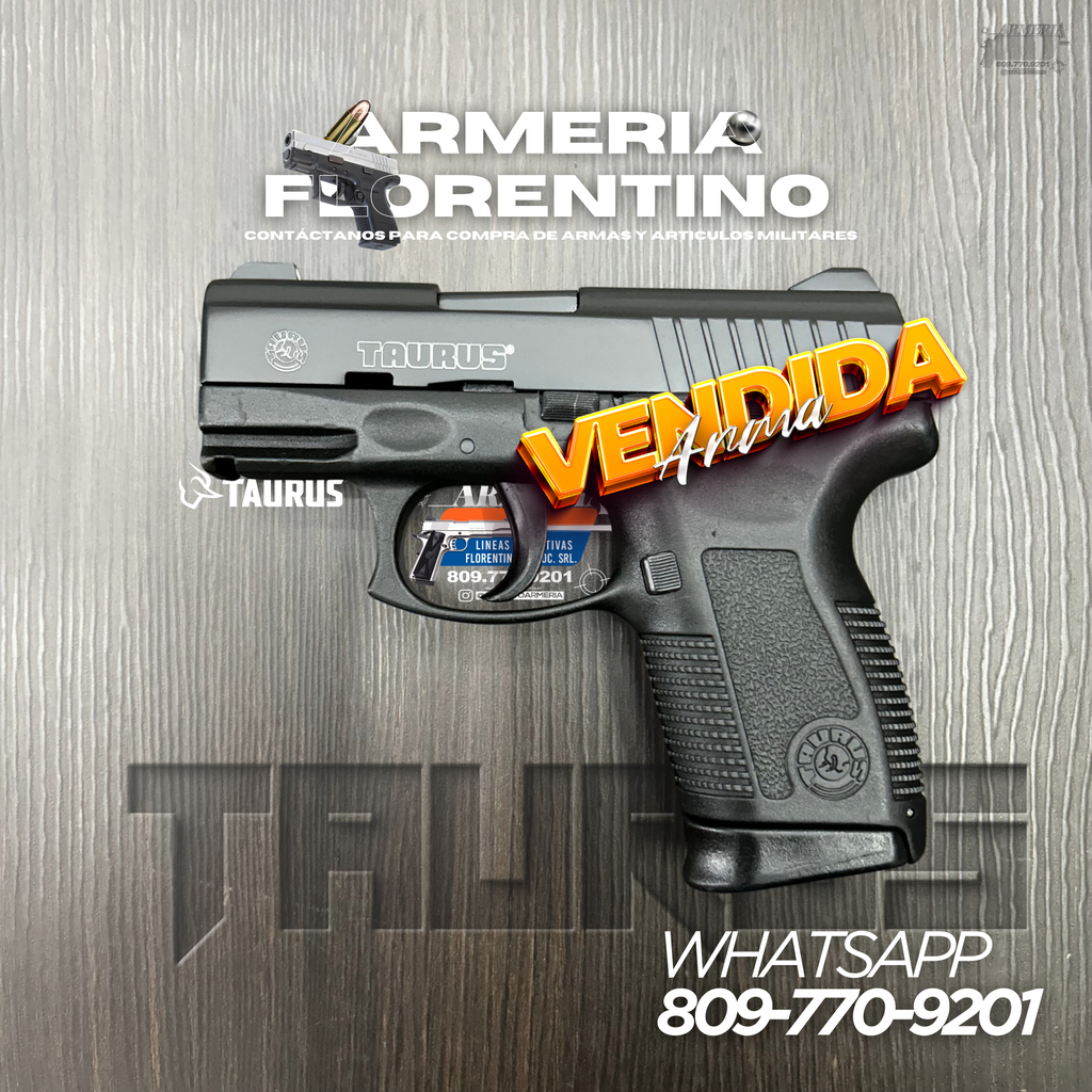 PISTOLA TAURUS, MODELO PT-609 PRO, CALIBRE 9MM, CAPSULAS: 13 + 1