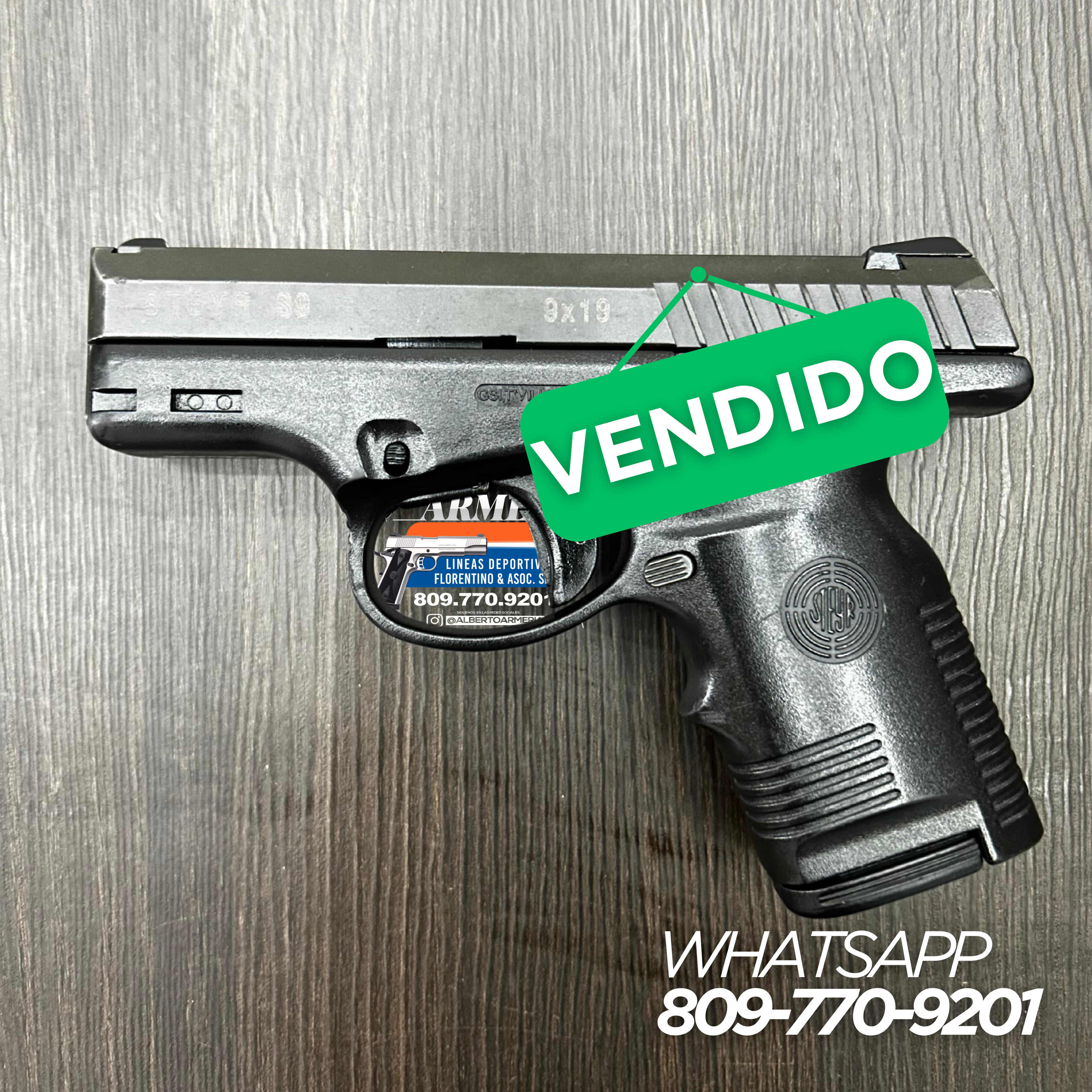 PISTOLA STYER, AUSTRIACA, CALIBRE: 9MM, CAPSULAS 10 + 1