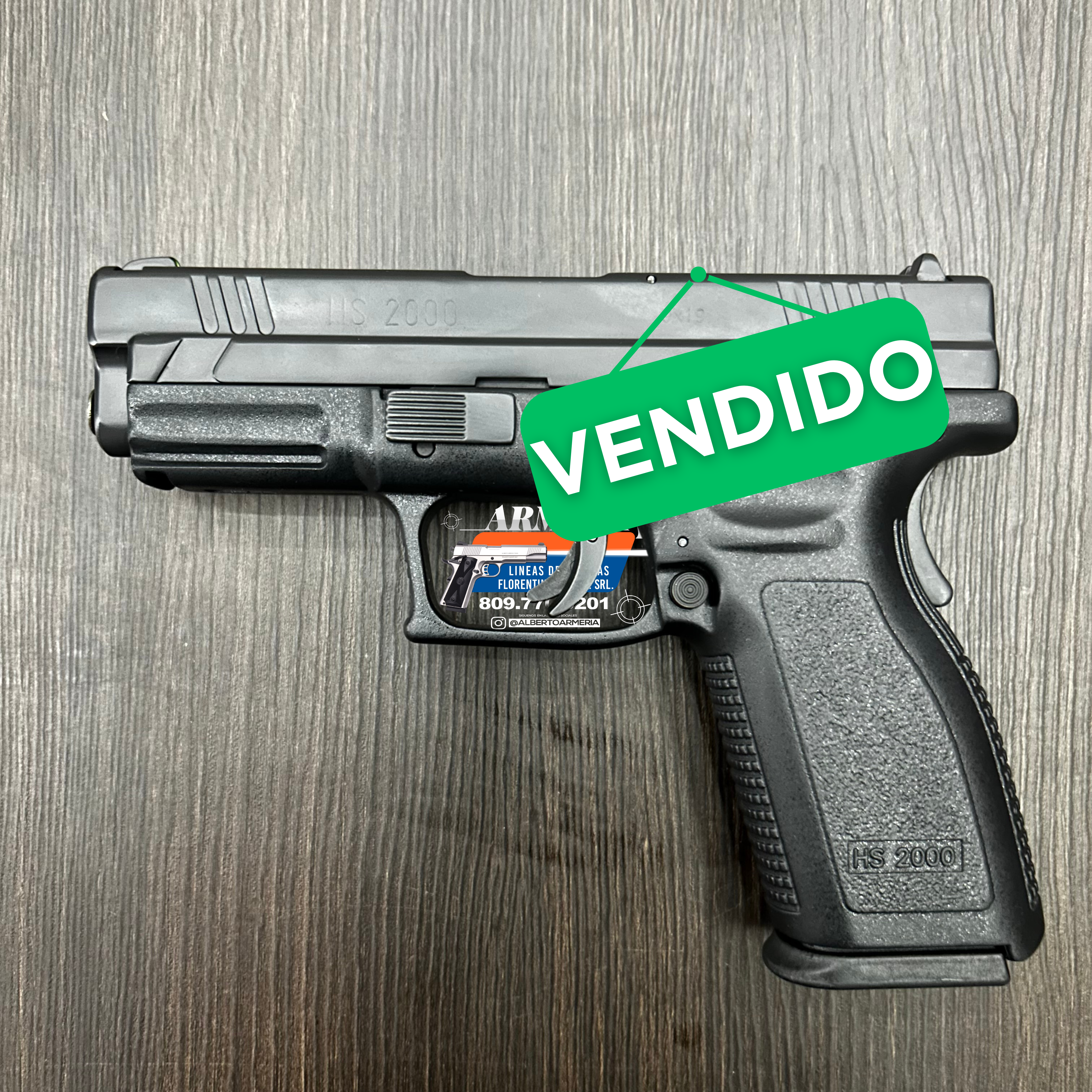 PISTOLA SPRINGFIELD, MODELO HS2000, CALIBRE 9MM, CAPSULAS: 16 + 1