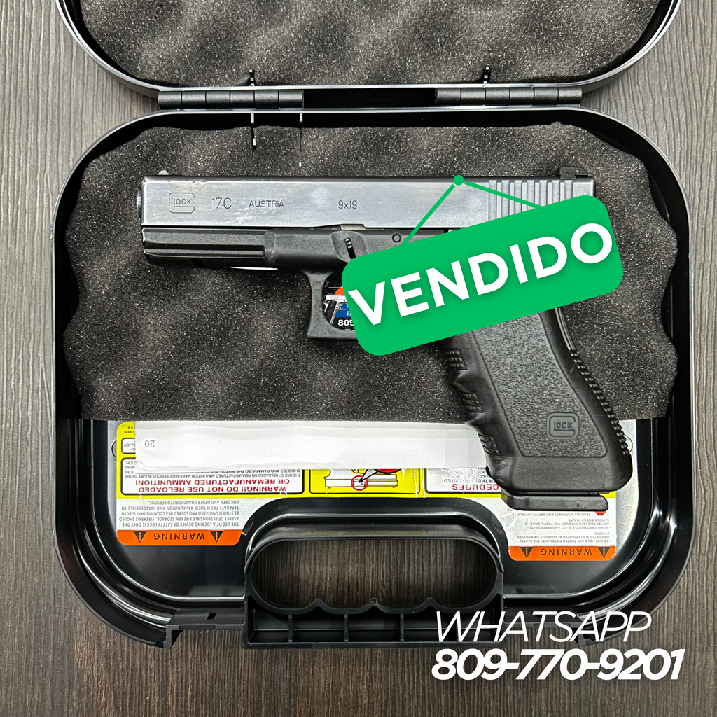 PISTOLA GLOCK, MODELO 17C, CALIBRE: 9MM, CAPSULAS 17 + 1