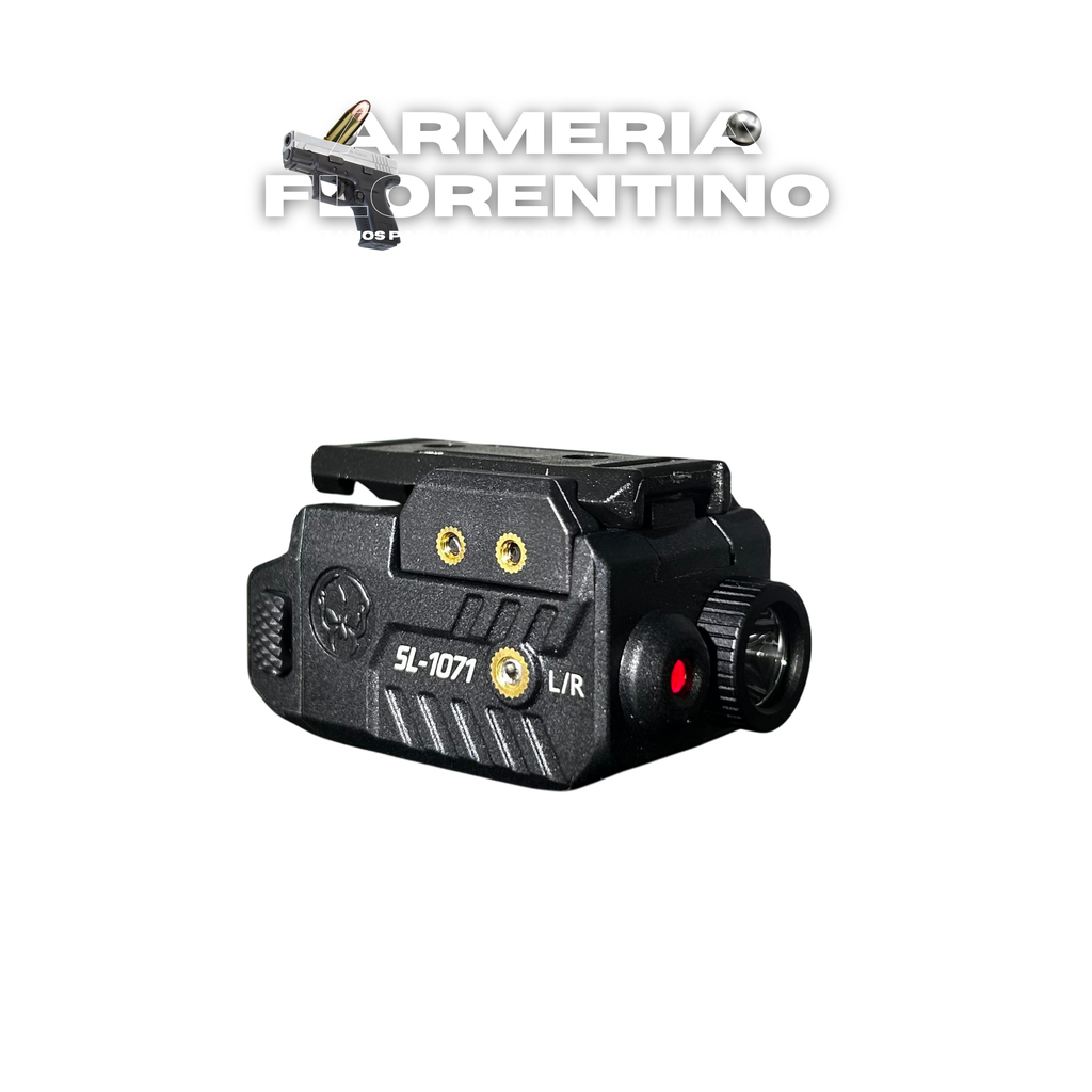 COMBO LUZ TÁCTICA 600 LM + LÁSER PARA RIEL PICATINNY