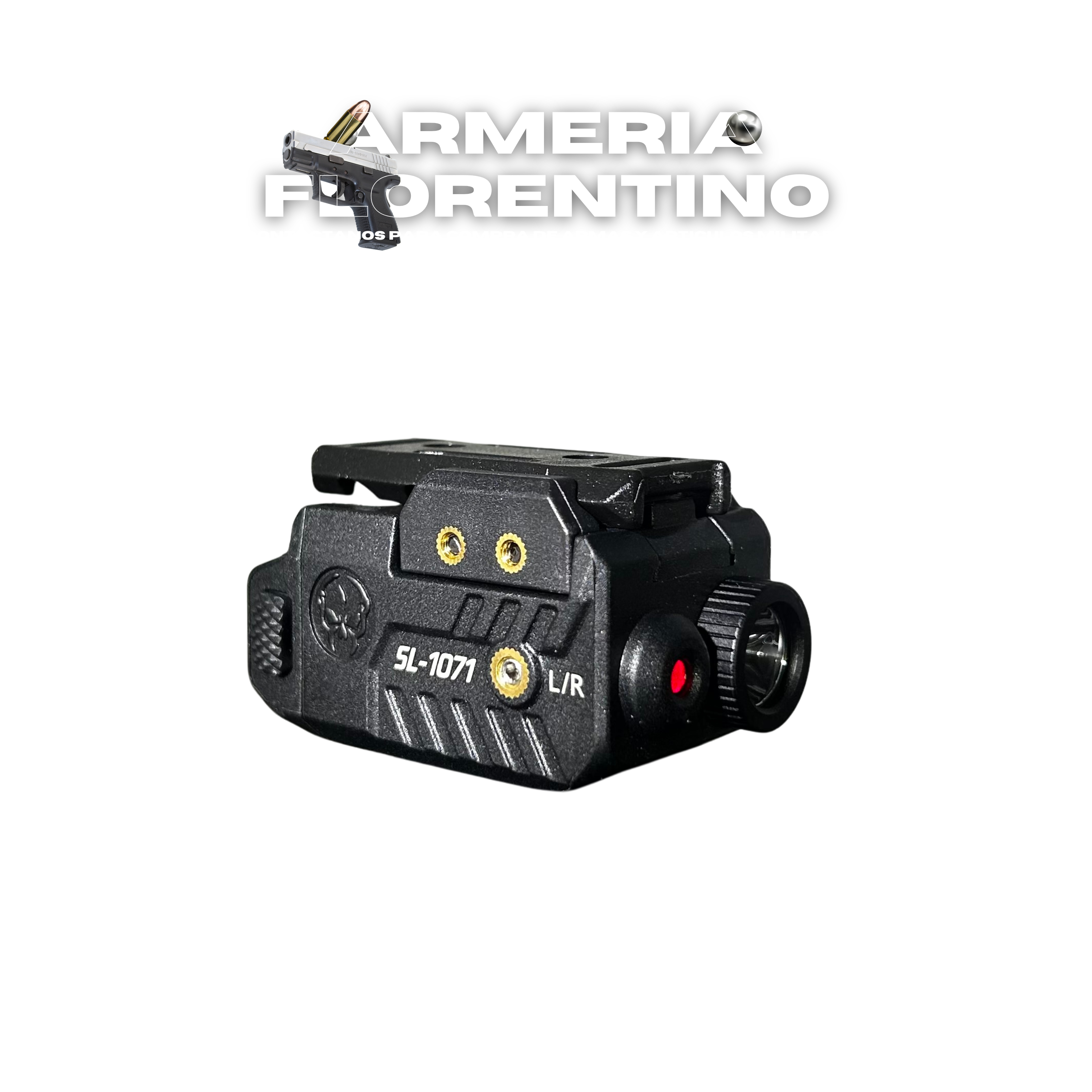 COMBO LUZ TÁCTICA 600 LM + LÁSER PARA RIEL PICATINNY