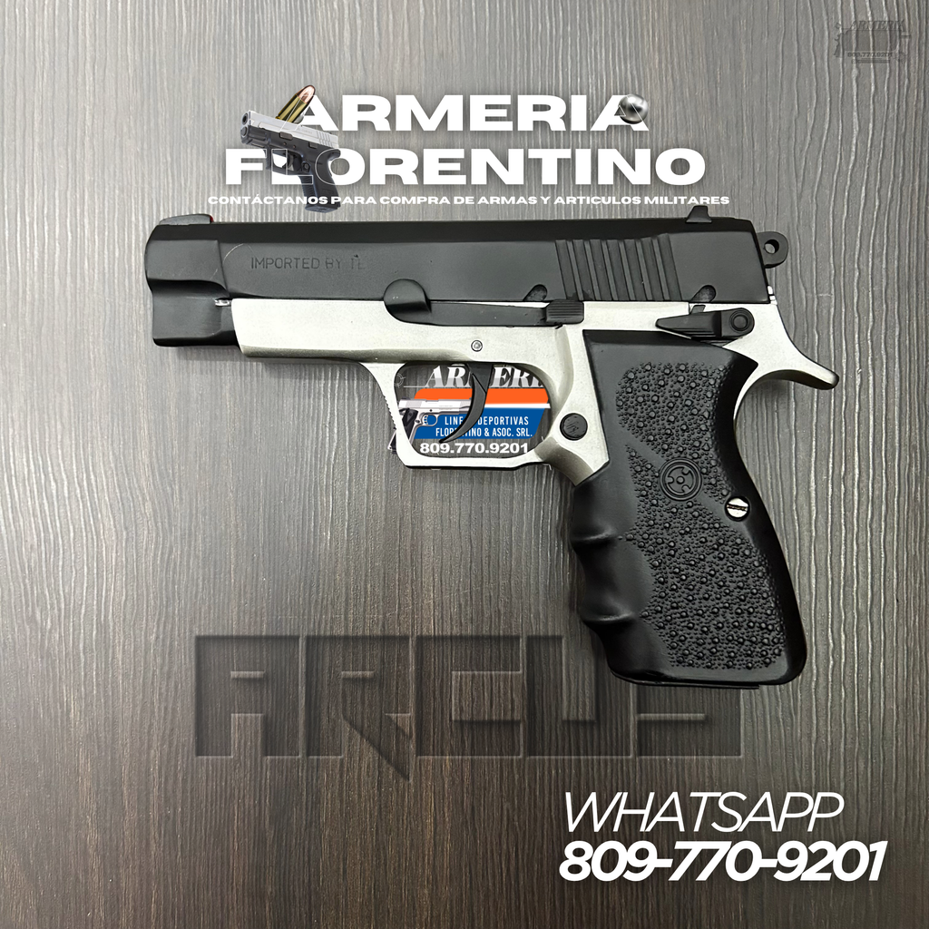 PISTOLA ARCUS, MODELO 98DAC, CALIBRE 9MM, CAPSULAS: 13 + 1