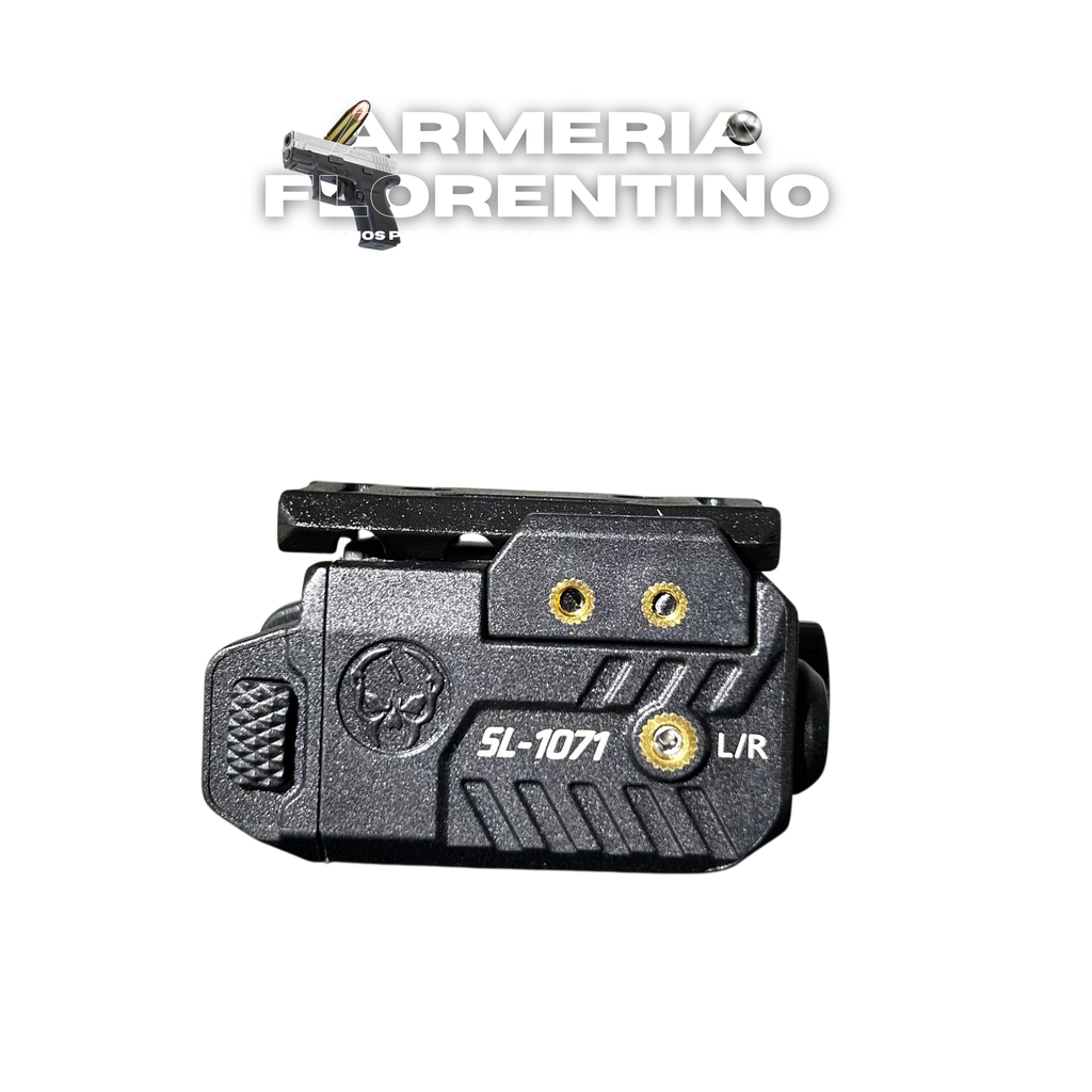 COMBO LUZ TÁCTICA 600 LM + LÁSER PARA RIEL PICATINNY