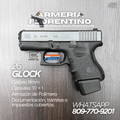 PISTOLA GLOCK, MODELO 26, CALIBRE 9MM, CAPSULAS: 10 + 1 CON ZAPATICO +2 12 +1