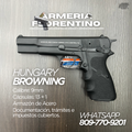 PISTOLA BROWNING, MODELO HI-POWER, CALIBRE 9MM, CAPSULAS: 13 + 1