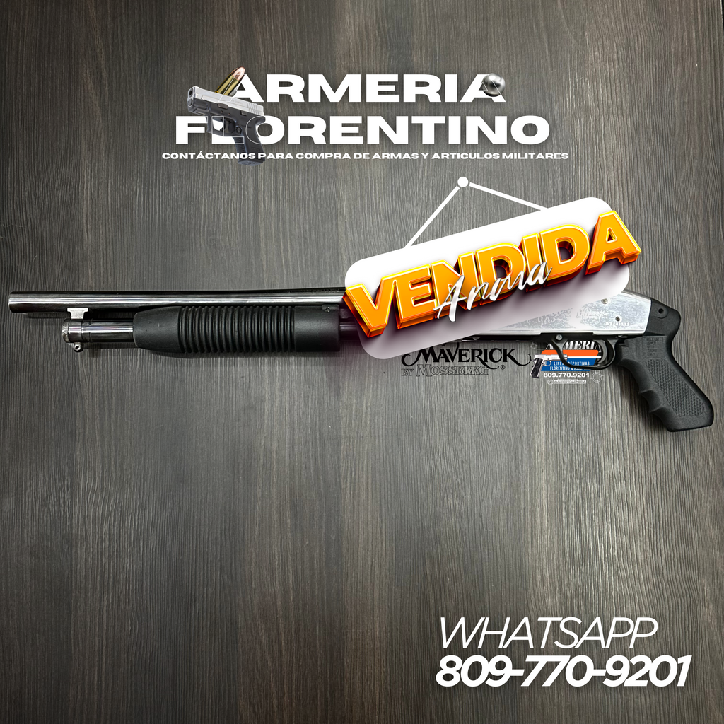 ESCOPETA MAVERICK BY MOSSBERG, MODELO 88, CALIBRE 12, CAPSULAS 5 + 1