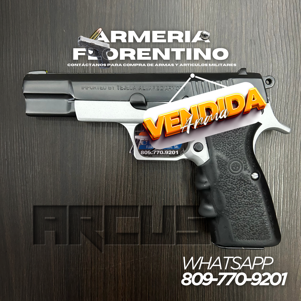 PISTOLA ARCUS, MODELO 98DA, CALIBRE 9MM, CAPSULAS: 15 + 1