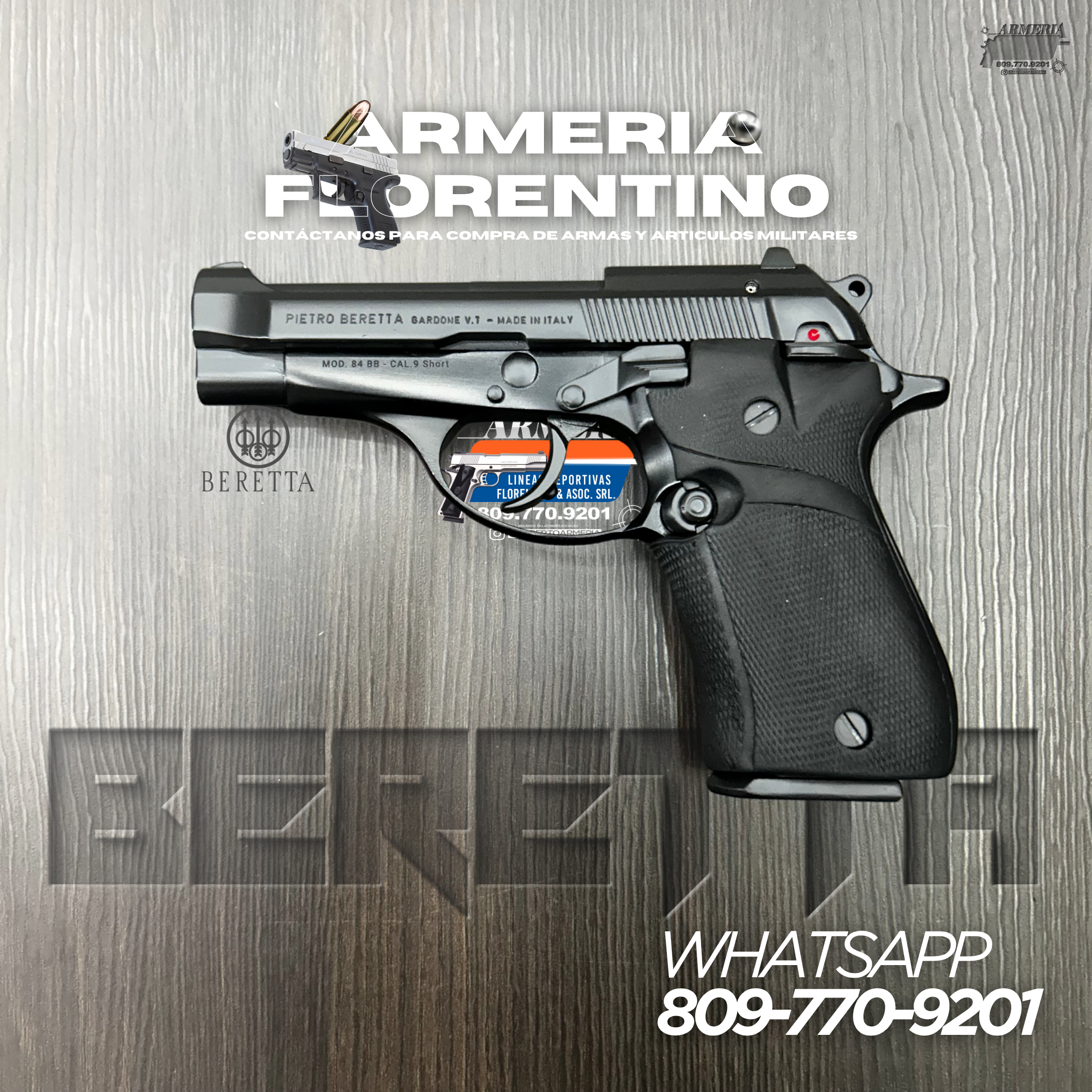 PISTOLA ASTRA, MODELO A-100, CALIBRE 9MM, CAPSULAS: 15 + 1