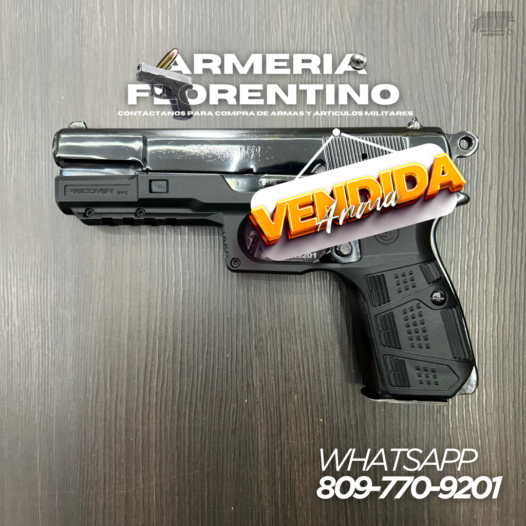 PISTOLA FEG, MODELO HUNGARY, CALIBRE 9MM, CAPSULAS: 13 + 1