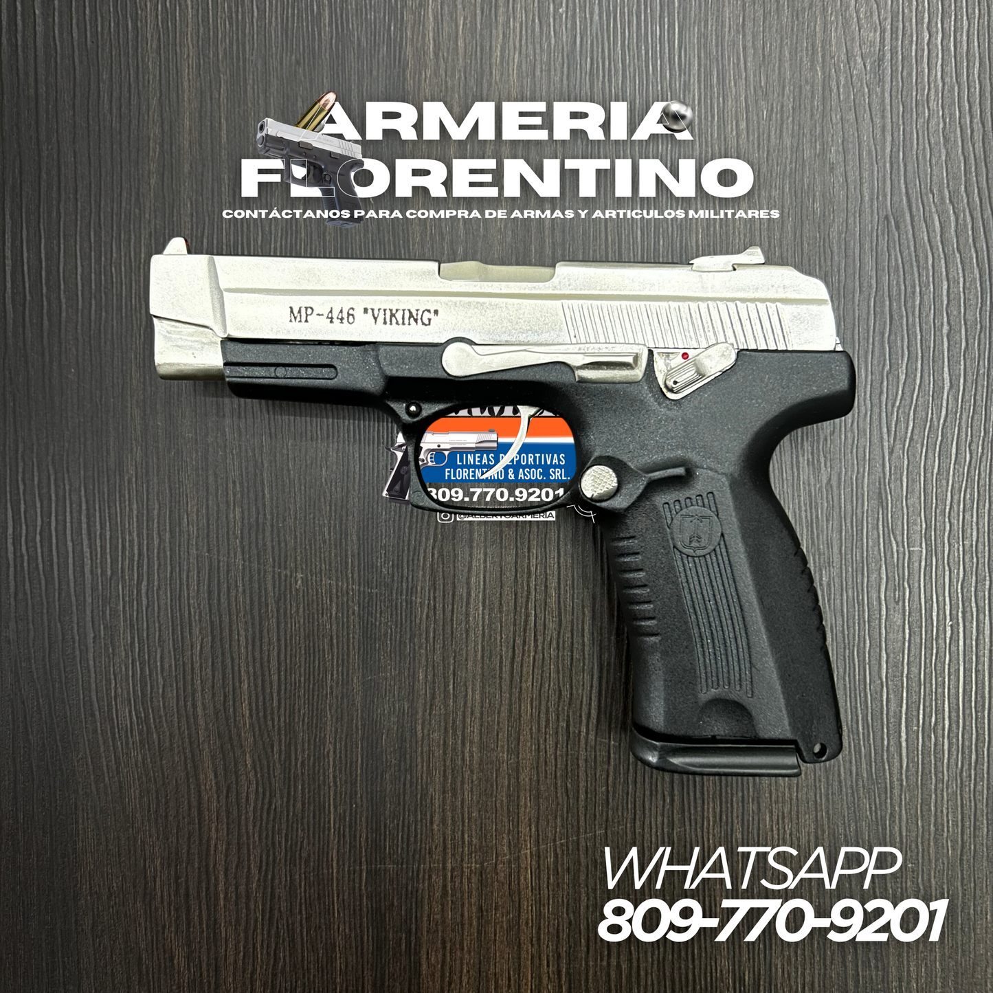 PISTOLA VIKING, MODELO MP-446, CALIBRE 9MM, CAPSULAS: 15 + 1