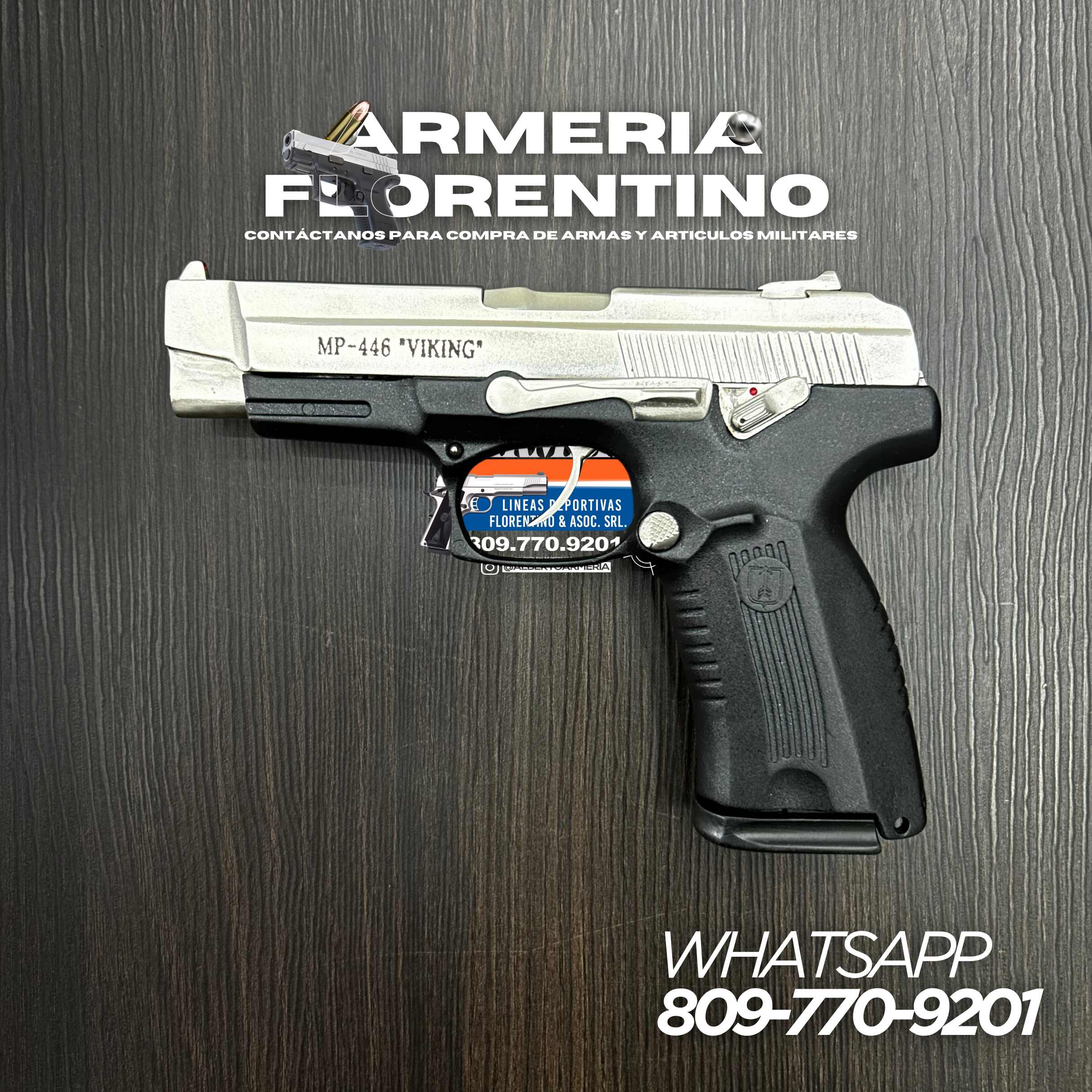 PISTOLA VIKING, MODELO MP-446, CALIBRE 9MM, CAPSULAS: 15 + 1