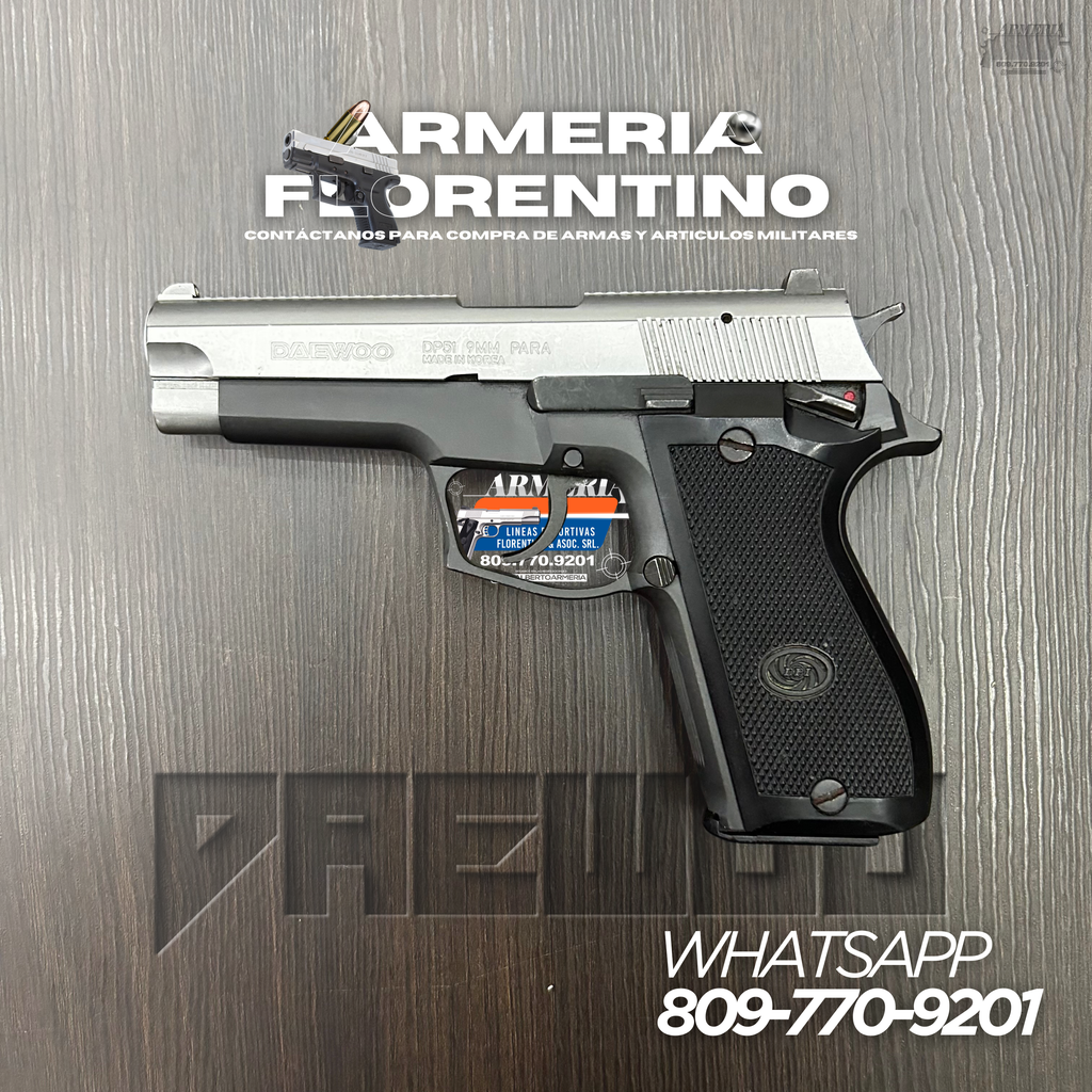 PISTOLA DAEWOO, MODELO DP51 (K5), CALIBRE 9MM, CAPSULAS: 13 + 1