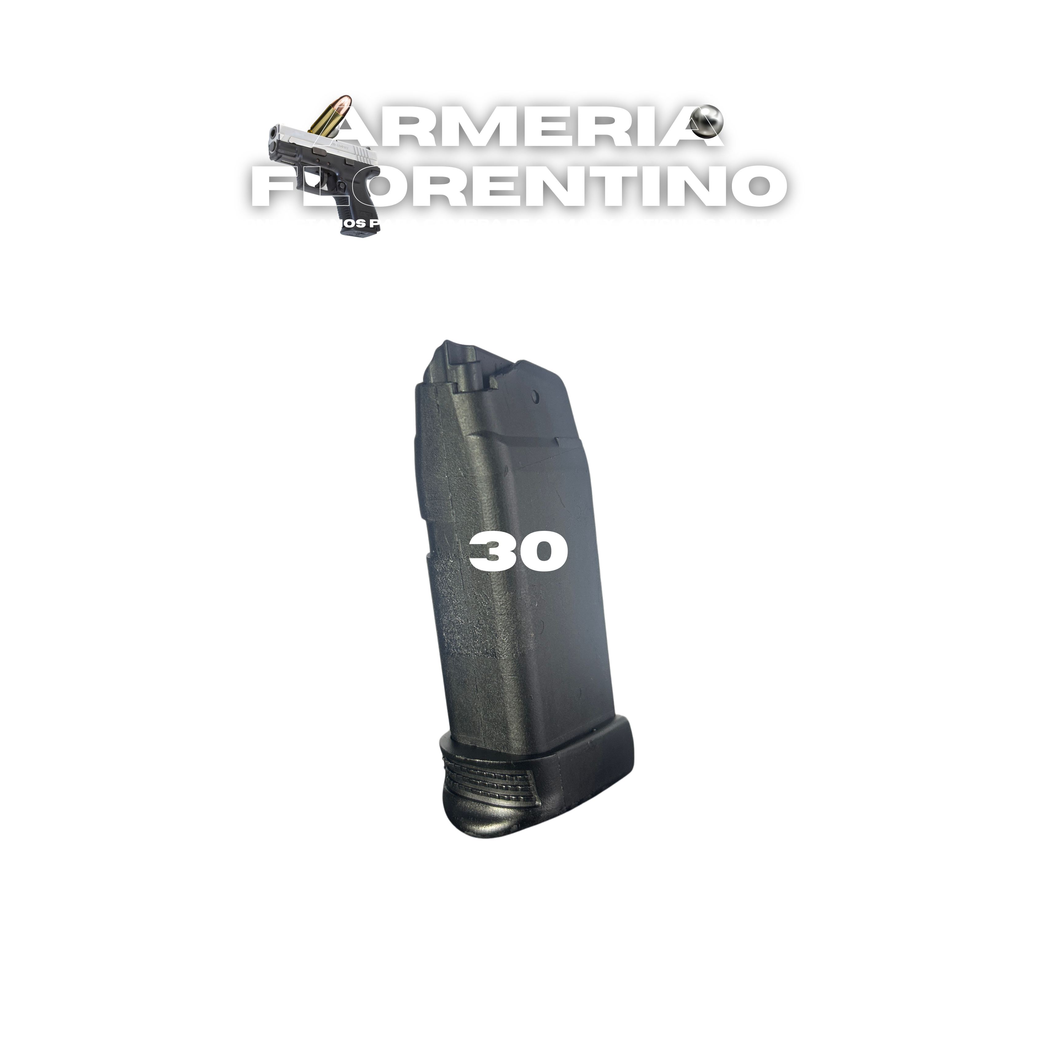 CARGADOR PARA GLOCK 30 CON SOPORTE PARA DEDO – 10 CÁPSULAS – CALIBRE .45 ACP