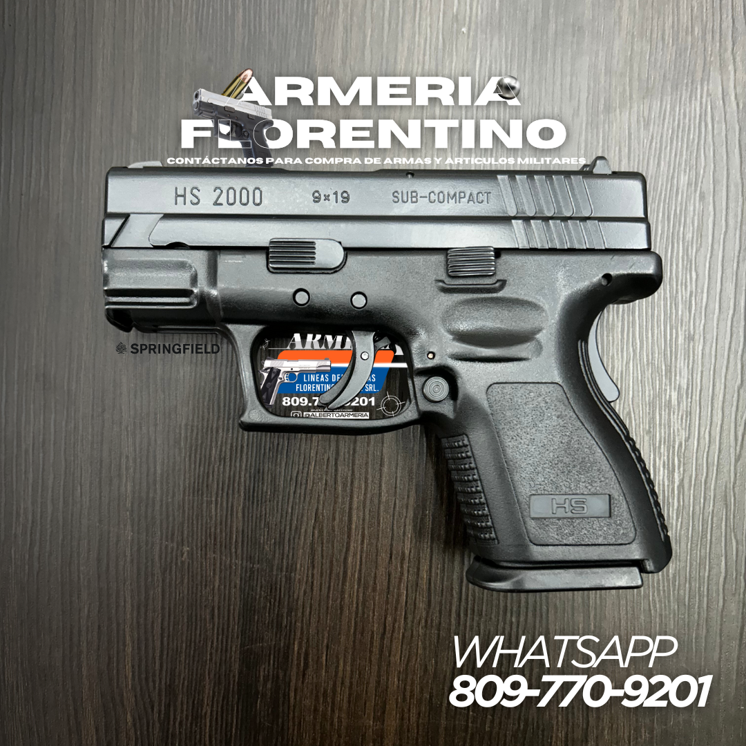 PISTOLA SPRINGFIELD, MODELO HS2000 SUBCOMPACT, CALIBRE 9MM, CAPSULAS: 10 + 1