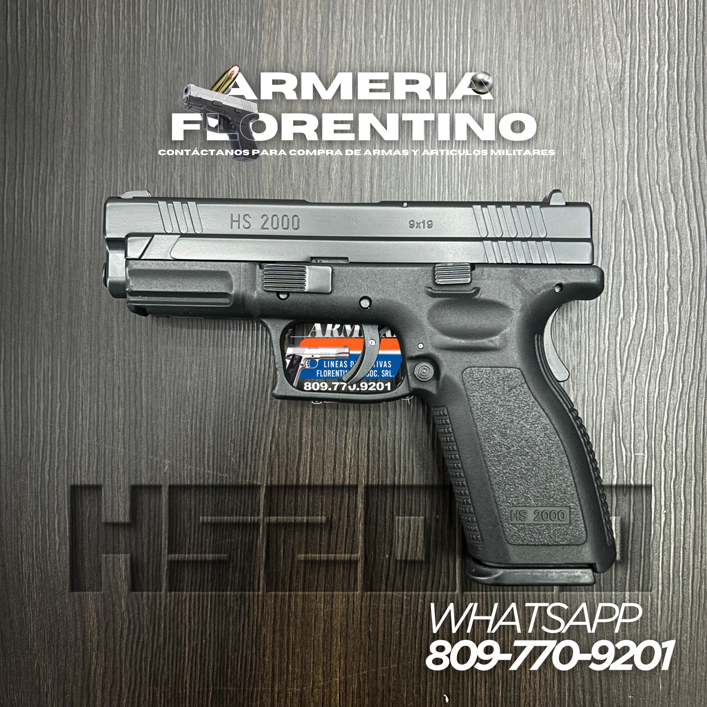 PISTOLA SPRINGFIELD, MODELO HS2000, CALIBRE 9MM, CAPSULAS: 15 + 1