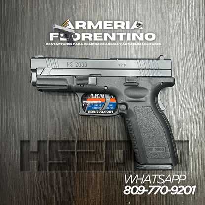 PISTOLA SPRINGFIELD, MODELO HS2000, CALIBRE 9MM, CAPSULAS: 15 + 1