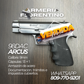PISTOLA ARCUS, MODELO 98DAC, CALIBRE 9MM, CAPSULAS: 13 + 1