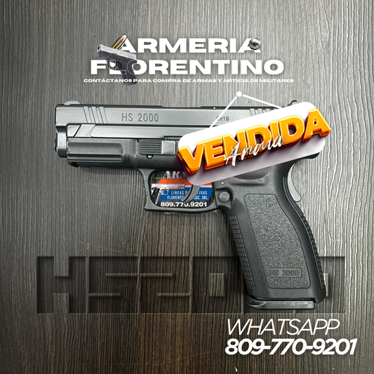 PISTOLA SPRINGFIELD, MODELO HS2000, CALIBRE 9MM, CAPSULAS: 15 + 1