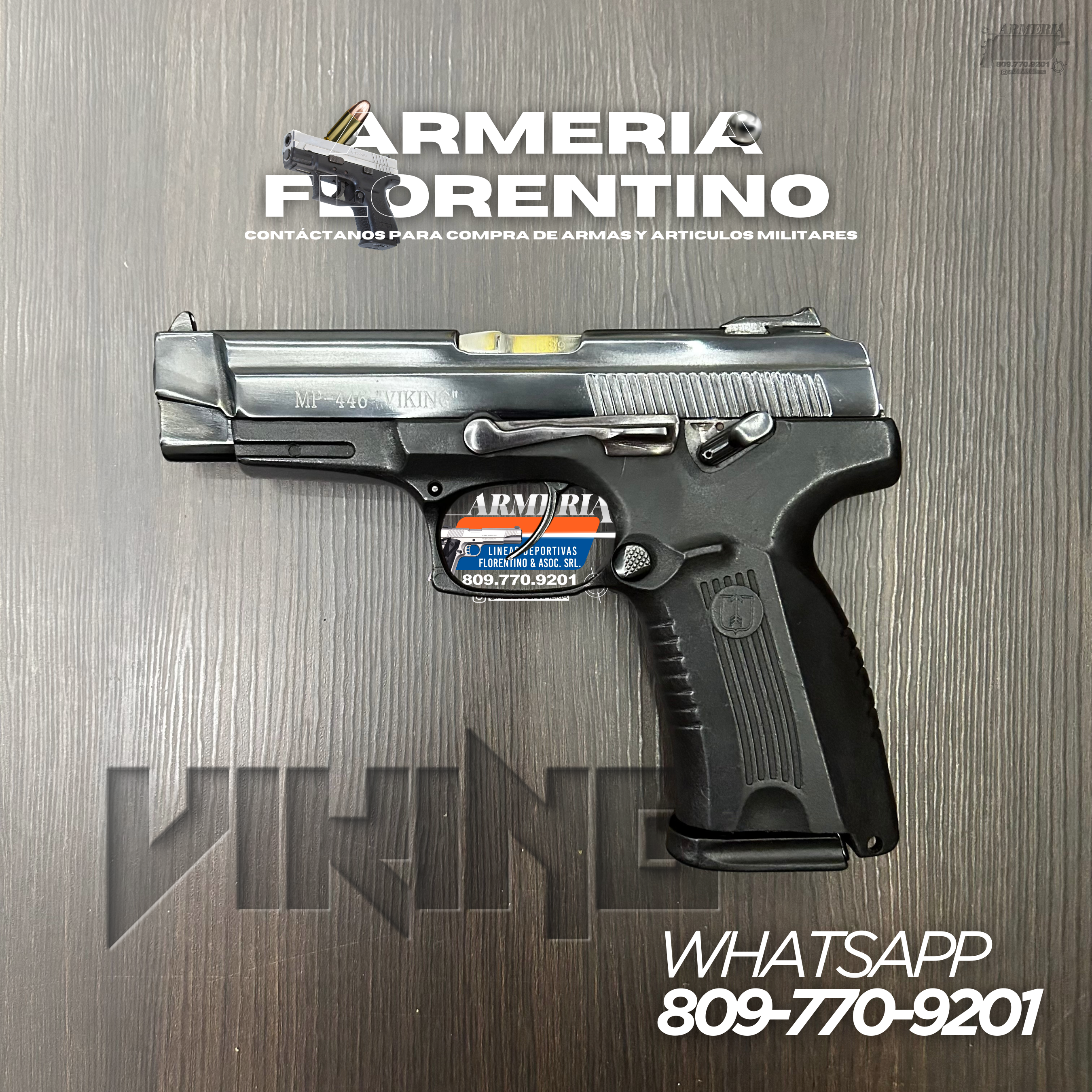 PISTOLA VIKING, MODELO MP-446, CALIBRE 9MM, CAPSULAS: 17 + 1